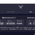 CardanoADA(カルダノエイダ)の年間POS報酬日程一覧表